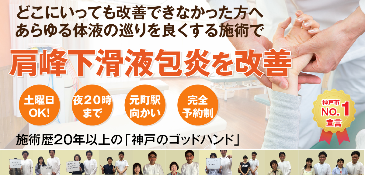 肩峰下滑液包炎でお悩みの方へ 神戸もとまち整骨院